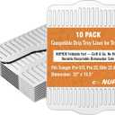 NUPICK 10-Pack BAC507 Grill Drip Tray Liners for Traeger Pro 575, Pro 22 and Elite 22, Grill Accessories for Traeger, Aluminum Disposable Drip Trays,Heat-Resistant Grill Accessory, 22in X 15.5in
