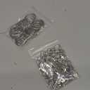 60PCS Keychain Making Kit, Including 30PCS Keychains Clips Hooks and 30PCS Key Chain Rings, Lobster Claw Clasps with Keychains Rings Accessories for Jewelry Making (Silver)