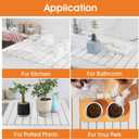 Large Stone Drying Mat for Kitchen Counter - 24"x16" Dirt-Resistant Quick Drying Fast Absorbent Non-Slip Diatomite Mat, Natural Diatomaceous Earth Dish Drying Pad for Dish Rack (White