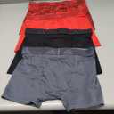 adidas boys Youth Performance 4-pack Boxer Brief, Kids Underwear Boys, Athletic Fit Microfiber Boxer Briefs (Large, Black/Semi Lucid Blue/Signal Green)