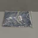 Avigers 12 x 20 Inch Rectangle Blue Silver Gold Abstract Striped Embroidery Cushion Case Luxury Modern Throw Pillow Cover Decorative Pillow for Couch Living Room Bedroom Car (Jha-Navy Blue)