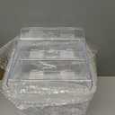 Crtiin 2 Pack 4 Tier Acrylic Brochure Holder Display Stand 6 x 9 Inch, Pamphlet Organizer Flyer Literature Clear Plastic Wall Mount Countertop for Classroom Booklets Magazines Office Home