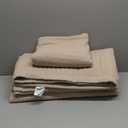 Queen Quilt Set  90"x90" Soft Washed 3-Layer Lightweight Bedspread with Multi-Lock Quilting, Minimalist Nordic Bedding, All-Season Quilt Set for Spring & Summer (1 Quilt + 2 Pillow Shams), Camel