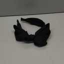 1Pcs Knotted Headbands for Women,Turban Headband Wide Headbands Bowknot Hair Band for Women (Black)