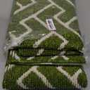hicorfe Kitchen Rugs and Mats Sets,Non-Slip Absorbent 100% Polypropylene Kitchen Mats for Floor,Comfort Kitchen Runner Mat,Washable for Kitchen,Sink,Laundry(20" x 31.5" Plus 20" x 48",Sage Green)