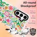 ChiCsFleur for Samsung Galaxy S23 FE Case, TPU Phone case with Camera Protection for Women Girls Teens - Colorful Floral Flowers Spring Garden Artsy Vibrant Pastel Clear Gift Aesthetic Unique