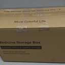 funest 4- Tier Medicine Storage Box Organizer Portable First Aid kit Box Sewing, Art, Craft with Handle, Multipurpose Medical Supply Organizer with Removable Tray