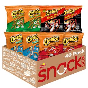 Cheetos Cheese Flavored Snacks, Variety Pack, (Pack of 40) (EXP 12/30/25)