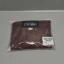 OMKAGI Women Long Sleeve Shirts Cotton Ribbed Fitted Basic Tops Crewneck Y2K Top (Large, Chocolate)