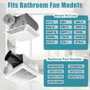 684, HD80L Replacement Motor, S97009745 Bathroom Fan Motor Assembly for Broan NuTone 676, 684-B, 684-C, 684F-A, 684F-B, 684F-C, 684-A, HD80, 684N, 676-S, 676-K, 671A Exhaust Fan Motor Replacement