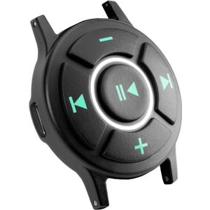 Doohoeek Bluetooth Lighting Media Button, IPX7 Water-Resistant Remote Control for Steering Wheel Car Bike Motorbike Boat Powersports, Remote Selfie Music Headphones Control Button