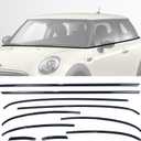 Stainless Steel Window Trim Chrome Delete for Mini Cooper F56 2014-2023 Black Window Trim Blackout Kit