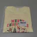 Boys Christmas Shirt for Kids Girls Toddler Ugly Funny Xmas T-Shirt Short Sleeve Cotton Tee Top 2-8 Years (Cream Merry Christmas)