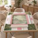 Ancient Chinese Town Landscape Mahjong Mat for Table 31.5in