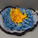 SZEE Snuffle Mat for Dogs, Adjustable Sniffing Mat for Smell Training and Slow Eating, Dog Snuffle Pad for Mental Stimulation and Enrichment, Interactive Toys for Pets (Yellow and Blue)