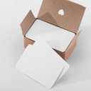 300 PCS Blank Index Cards Flash Cards for Studying Business 3.5x2 inches Card Stock Paper Round Corner Blank Kraft Paper Note Card (White