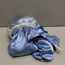 BEDELITE Satin Fitted Sheet and Pillowcase Set, Luxury Soft Similar to Silk Bottom Bedsheet with Elastic Corner Straps, Deep Pocket up to 15 Inch, 1 Fitted Sheet and 1 Pillowcase(Twin, Airy Blue)