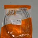 AN10 Fuel Line Hose Silver Tone 12ft Vacuum Hose Automotive Fuel Hose 12ft 1/2"ID 5/8"OD PTFE Rubber,Stainless Steel Braided 1 Pcs AN10