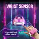 AEROQUEST Gesture Sensing Remote Control Car, Drift RC Stunt Car with Light Spray & Sound, 2.4GHz Hobby RC Cars Toy for Kids, 360° Rotate, Birthday Gifts for Boys Girls 6-12（Pink）