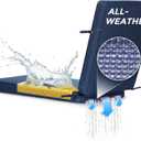 SUNROX All-Weather DryFast Foam Lounge Chair Cushion, FadeShield Water Resistant Chaise Lounge Cushions for Outdoor Patio Furniture with Adjustable Buckle Ties, 80x26 Inch, Navy