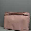 MOSISO 360 Protective Laptop Shoulder Bag Compatible with MacBook Air/Pro, 13-13.3 inch Notebook, Compatible with MacBook Pro 14 inch M4 M3 M2 M1,Matching Color Sleeve with Belt, Lavender Gray