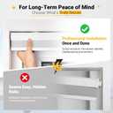 Honeycomb Cellular Shades Cordless Light Filtering for Windows Inside & Outside Mount, 31" W x 64" H, White(Light Filtering)