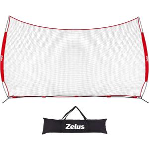  16x10ft Barricade Backstop Net, Ball Sports Barrier, Practice Net  for Baseball, Softball, Lacrosse, Soccer, Basketball and More Style: 16x10 ft - Red
