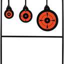 Highwild Triple Gong Spinner Target - Rated for .22 Rimfire Rifles and .22 Handguns - No Assembly Required, Black, Alloy