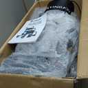 Foldable Rollator Walker with Seat for Seniors, Lightweight 2-in-1 Rolling Walkers and Wheelchair Combo with Adjustable Handle Height, Transport Chair with Brakes 300 lbs Weight Capacity (Blue-all Terrain(10" Front and 8" Rear Wheels))