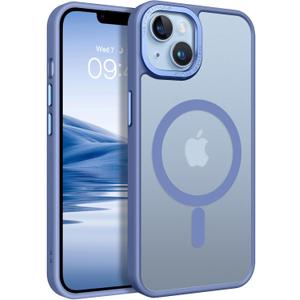 BENTOBEN Magnetic for iPhone 14 Plus Case, [Compatible with MagSafe] Translucent Matte Frosted Slim Lightweight Shockproof Women Men Girl Protective Cover Case for iPhone 14 Plus 6.7",Light Blue