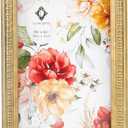 Concepts 4x6 Gold Ornate Beaded Resin Picture Frames With HD Clear Glass, Extra Durable Photo Frames - Display Wallhung/Tabletop Vertically Or horizontally