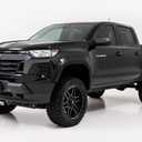 Rough Country Pocket Fender Flares for Chevy Colorado (2023-2026) - 1" Tire Coverage, 5.75" Height, Riveted Style, UV-Resistant ABS, Paintable Matte Black