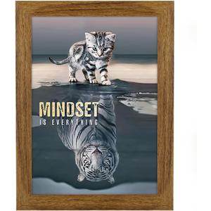 8x12 Picture Frame Rustic Brown, Distressed 12x8 Picture Frame, Pic Hanging Poster Frame, 8 by 12 Gallery Family Portrait Wall Photo Frame Horizontal and Vertical Display for Wall Hanging/Tabletop