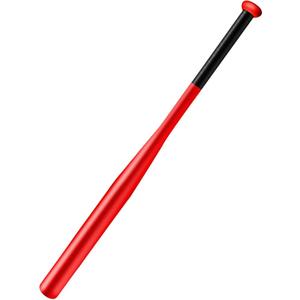 Baseball Bat Steel with Carrying Bag (28 in, Red)