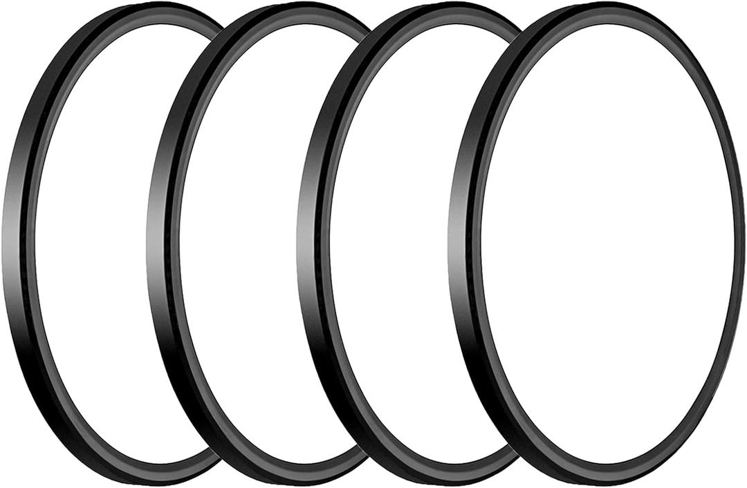 3200lm LED Flush Mount Ceiling Light, Super Slim 12 inch LED Ceiling Light, 5000K LED Ceiling Light for Bedroom, Living Room, Dining Room, Garage, Office, Warehouse (Black, Four Pack)