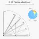 41in Adjustable Solar Panel Tilt Mount Brackets, Aluminum 2-Set