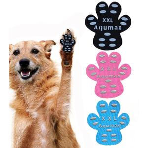 Aqumax Dog Paw Protector AntiSlip Pads,Toe Grips for Senior Dogs,Paw Grips Traction Pads for Slippery Hardwood Floors,Essentials for Senior Dogs,12 Sets (48 pcs) XL Black