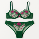 AVIDLOVE Women's Sheer Floral Lace Lingerie Set – Size XXL