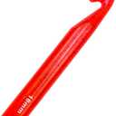 Hobekoee 18mm Large Crochet Hook for Chunky Yarn,Ergonomic Crochet Needles for Arthritic Hands,Plastic Crystal Smooth Crochet Hooks for Handmade DIY Crocheting