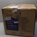 HIGOGOGO Pouf Ottoman Stuffed Round Modern Foam Filled Foot Rest Poufs for Living Room Chair Decorative 20 X 15 Inches Boho Relax Stool for Wedding Christmas Party, Brown