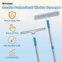 Mitclear 77'' Professional Squeegee Window Cleaner Tool with Extension Pole, Car Windshield Cleaning Kit with Long Handle, Window Washing Equipment for Indoor Outdoor Windows & Car Glass