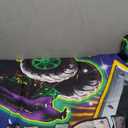 SVBright Truck Birthday Backdrop 7Wx5H Monster Green Car Grave Digger Birthday Party Light Racing Car Vehicle Jam Boys Decorations Photography Background Banner Photo Booth Studio (7Wx5H, A-Truck)