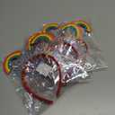 3 x Gay Pride Rainbow Hairband Sparkle Tassel Head Bopper Hair Decorations Colorful Hoop for Women Girls Kids Pride Parades Festival Headdress Accessories 1PCS