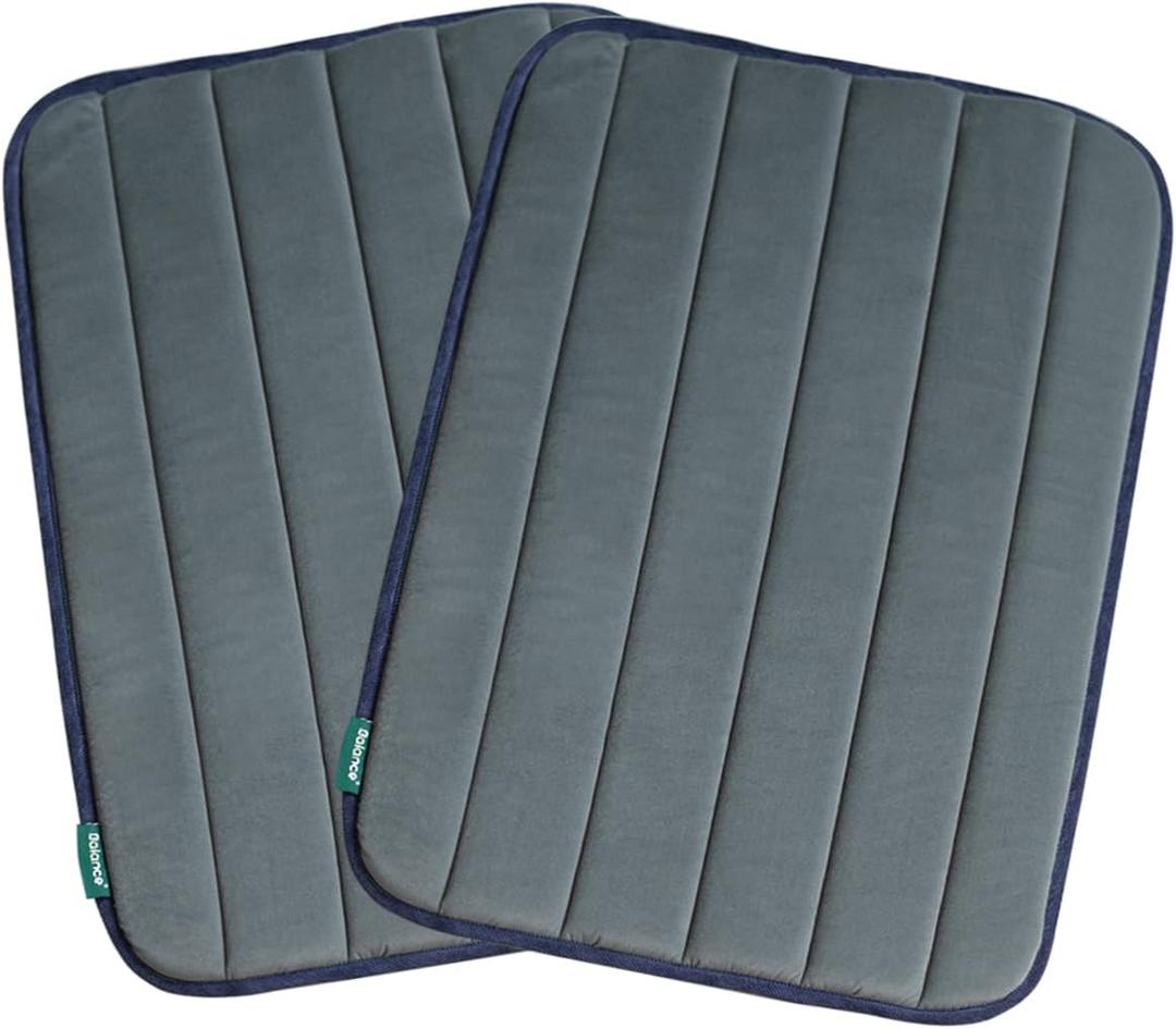 BALANCE Dog Crate Pad, Dog Foam Crate Mat Kennel Pad, Washable Water-Resistant Pet Bed Flat Dogs Cage Mat for Small Dogs, 2 Packs (24.0"L x 18.0"W x 0.8"Th)