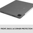 Logitech Combo Touch iPad Pro 11-inch (1st, 2nd, 3rd, 4th gen - 2018, 2020, 2021, 2022) Keyboard Case - Detachable Backlit Keyboard, Click-Anywhere Trackpad - Oxford Gray; USA Layout