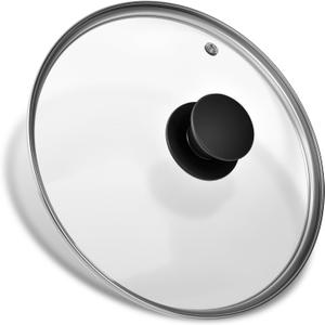 Tempered Glass Lid for Instant Pot 3 Quart - 7.6-Inch Pressure Cooker Accessories,Replacement Parts with Silicone Top Knob & Steam Vent - Heat-Resistant, Dishwasher Safe