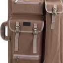 TRANSON Art Portfolio Case Artist Backpack Canvas Bag Large 26 x 19.5 (Brown)