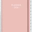 2026 Planner - Planner 2026 from January 2026 - December 2026, Monthly and Weekly Calender with 12 Tabs, 8.5" x 11", Pink