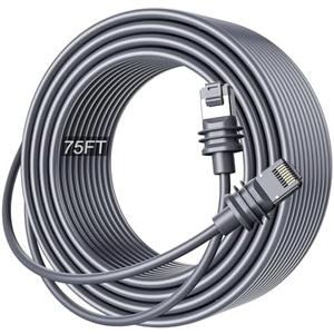 Starlink Ethernet Cable for Gen 3/Starlink Mini, Replacement Standard V3 Waterproof Cat 6 Cable, Starlink Internet Kit Satellite Network Cable for Starlink Gen 3/Starlink Mini, Gray (23M/75FT)