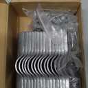 8 Pack 1-3/8" x 1-3/8" Line Rail Clamp for Chain Link Fence, Boulevard Pipe Clamps, Cross Crid Connector, 7/64"